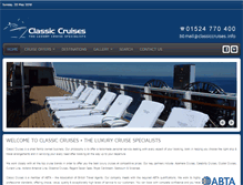 Tablet Screenshot of classiccruises.info